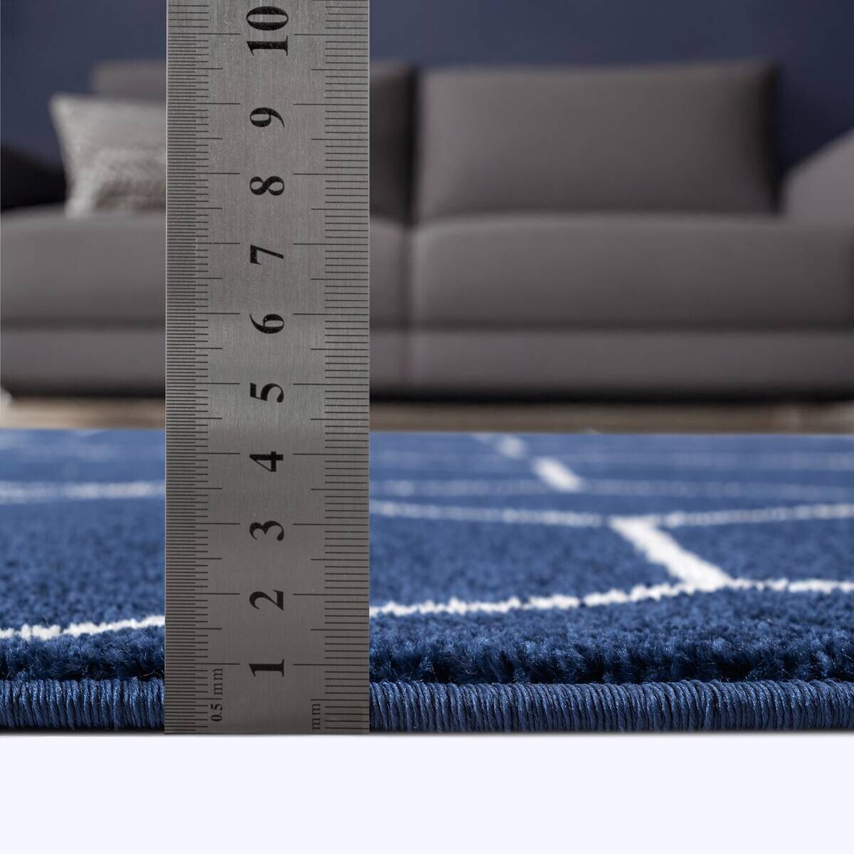 Sanat Teppich Trellis marine B/L: ca. 60x110 cm