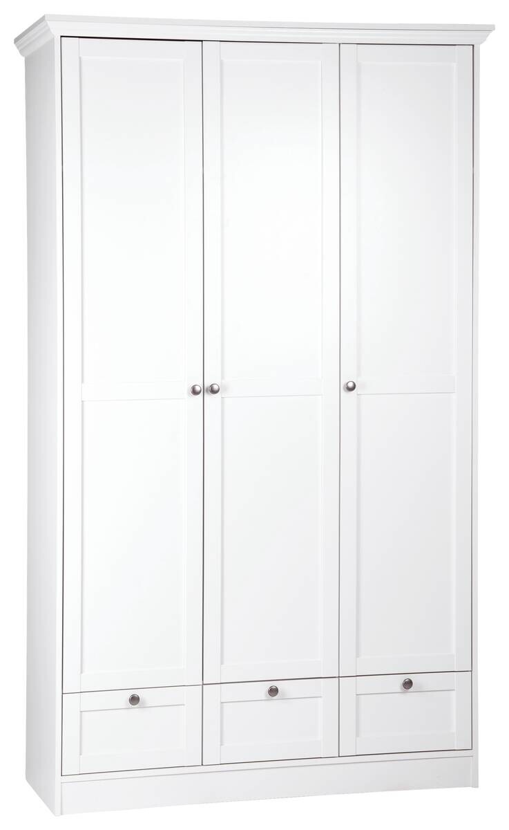 Kleiderschrank Landwood weiß B/H/T: ca. 120x200x51 cm
