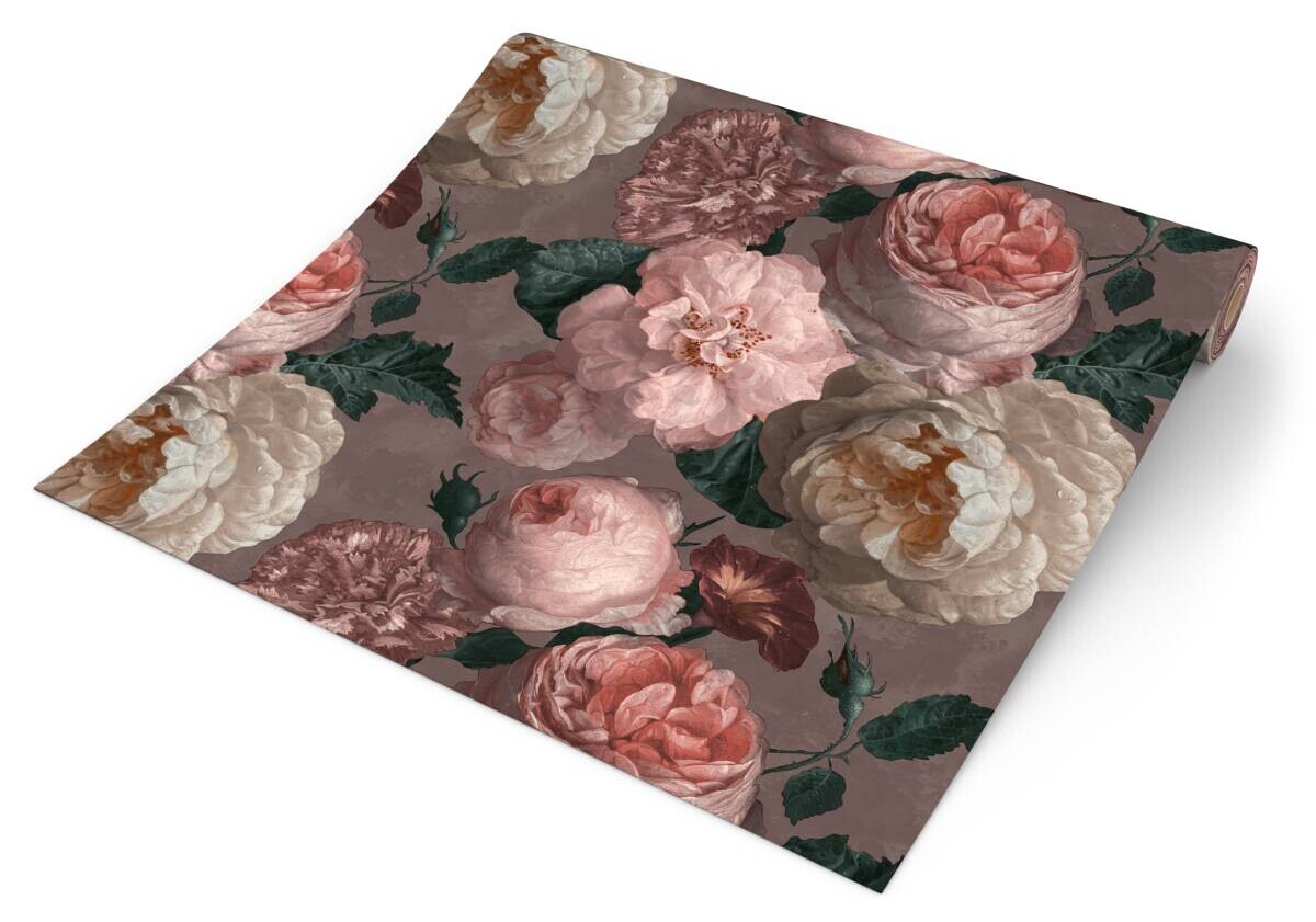 UGEPA Papiertapete grau rosa B/L: ca. 53x1005 cm