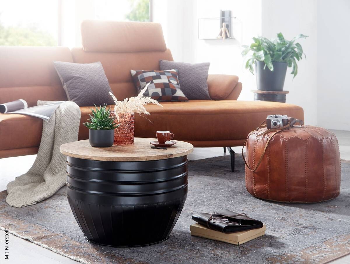 Couchtisch schwarz B/H/T: ca. 60x41x60 cm