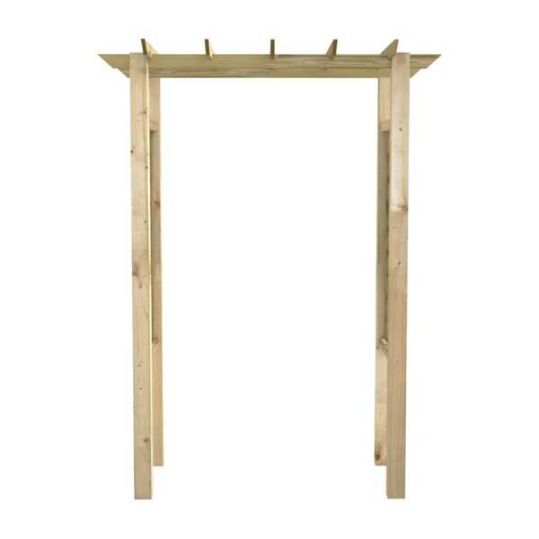 Gartenbogen braun B/H/T/L: ca. 60x204x60x150 cm