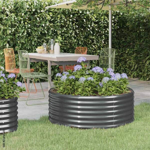 Hochbeet anthrazit Stahl B/H/L: ca. 100x36x100 cm