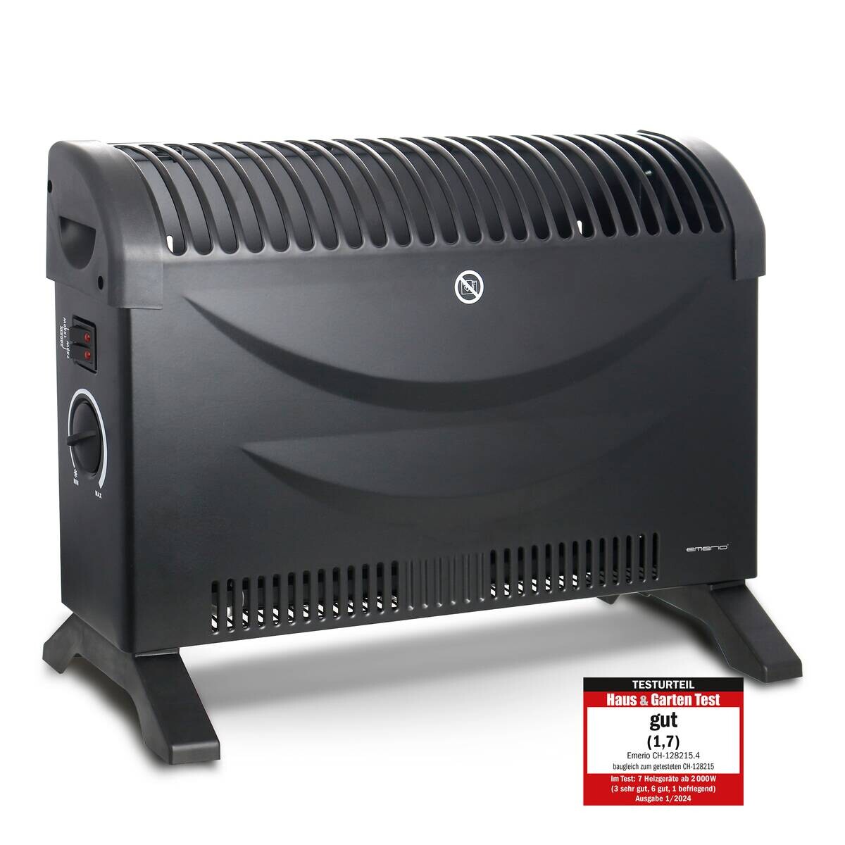 Emerio Konvektor CH-128215.4 schwarz B/H/L: ca. 20x32,8x46,5 cm ca. 2000 W