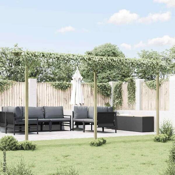 Pergola braun B/H/L: ca. 40x203x410 cm