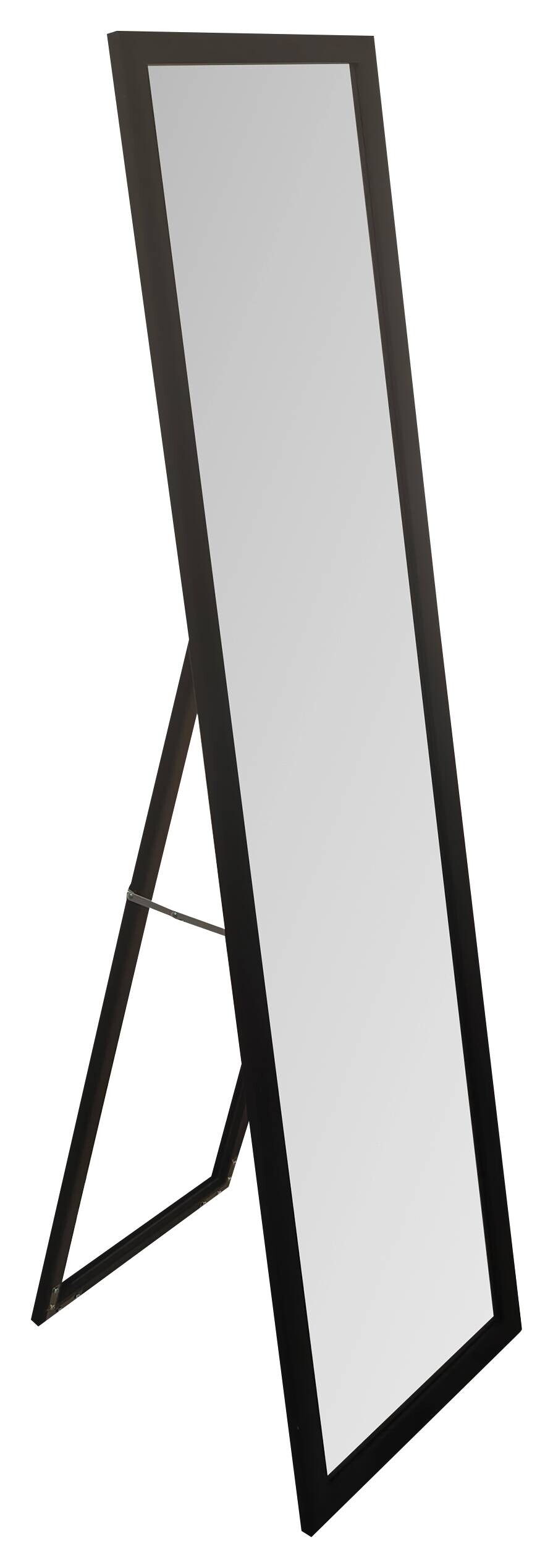 Standspiegel schwarz Holz B/H/L: ca. 1,5x144,5x34,5 cm