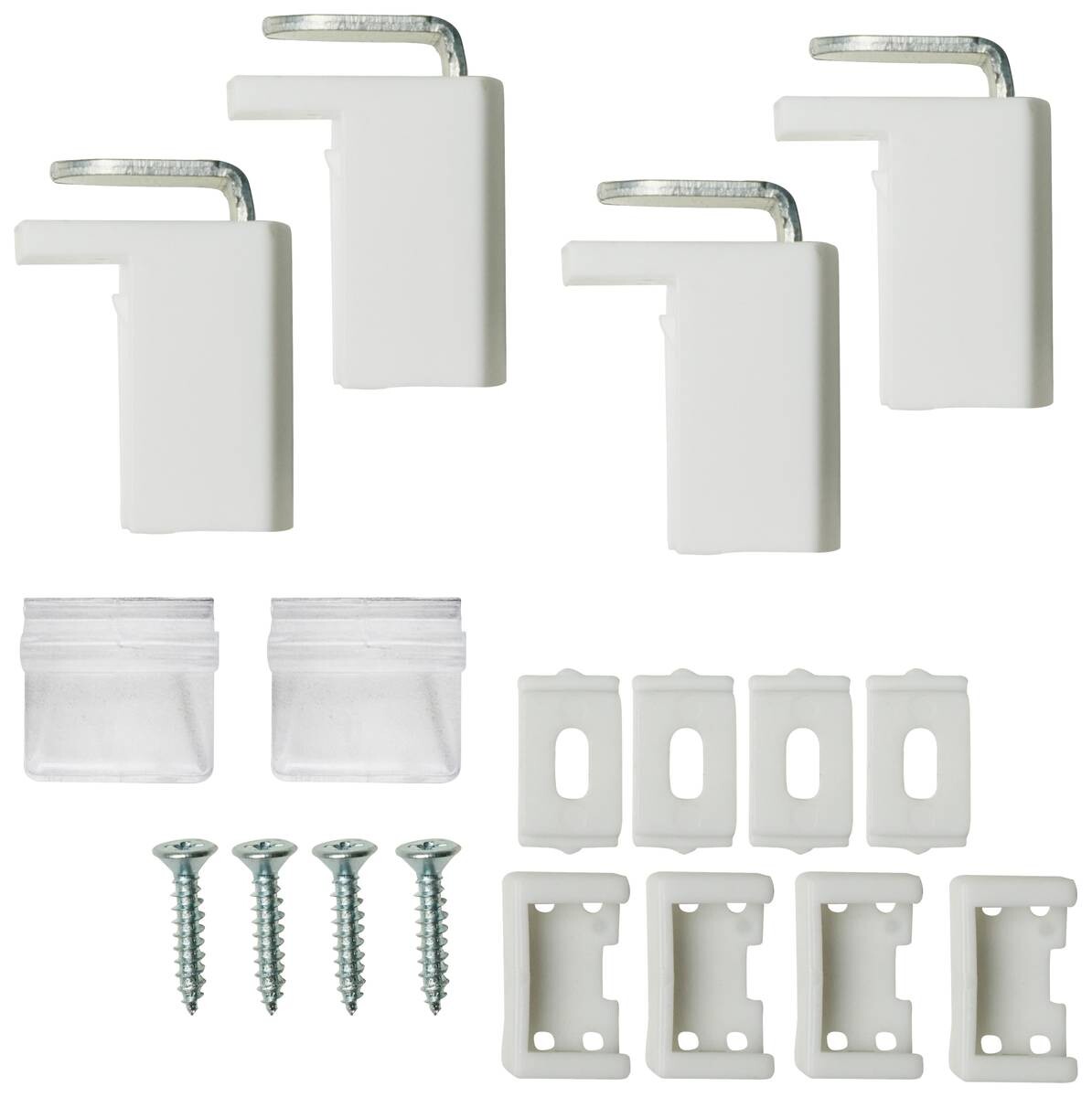 Hochwertiges Klemmplissee hellgrau B/L: ca. 70x210 cm