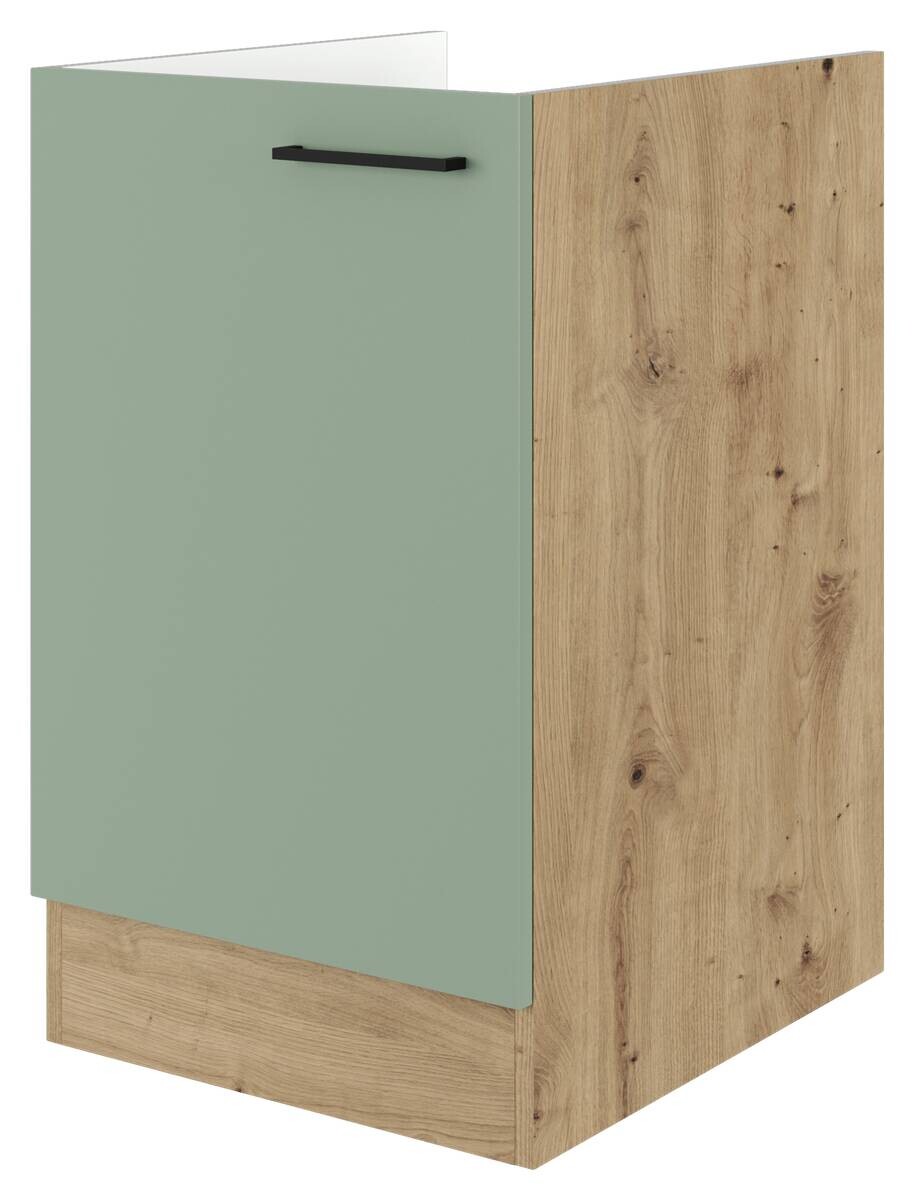 Unterschrank Cara grün B/H/T: ca. 100x85x60 cm | Eiche, grün | 100,00/85,00/60,00 cm
