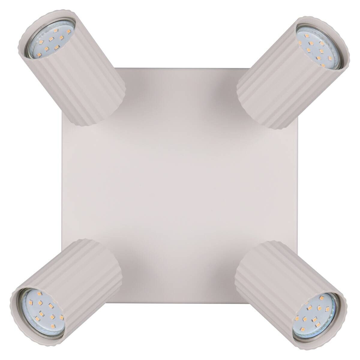 Reality Spot 4-flg. Soka grau Metall B/H/L: ca. 20x14,5x20 cm GU10 4 Brennstellen