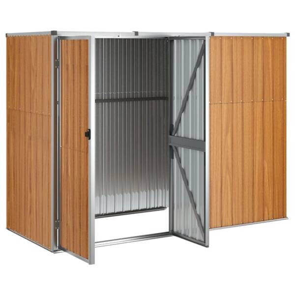 vidaXL Geräteschuppen braun B/H/T: ca. 225x161x89 cm