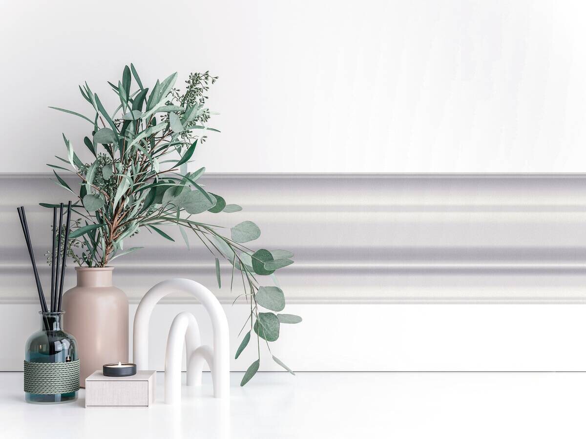 A.S.Creation Bordüre weiß grau B/H/D: ca. 17x500x6,8 cm