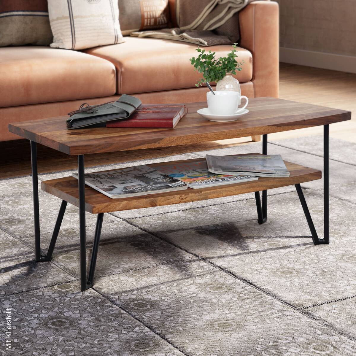 Couchtisch B/H/T: ca. 90x40x50 cm