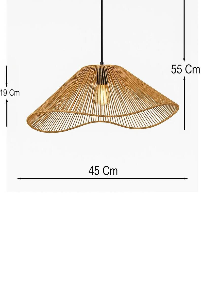 Opviq Pendelleuchte orange Metall B/T/L: ca. 45x45x45 cm E27 1 Brennstellen