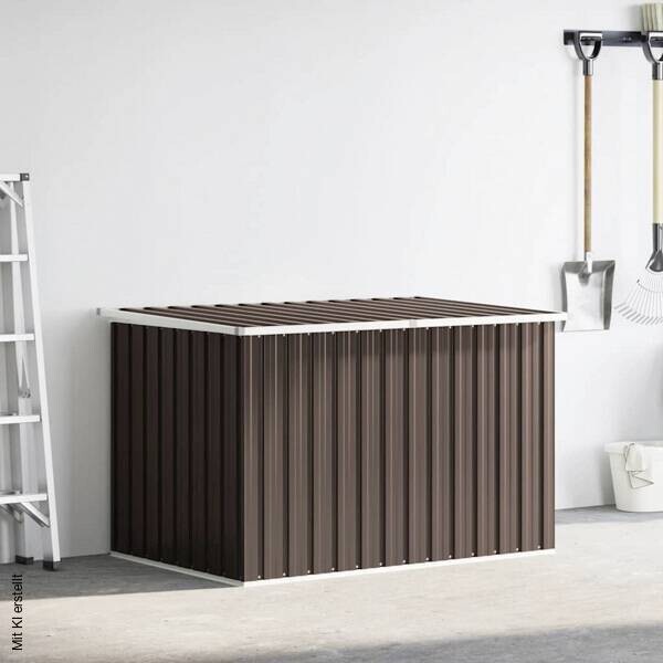 vidaXL Aufbewahrungsbox braun Kunststoff B/H/T/L: ca. 99x93x99x171 cm