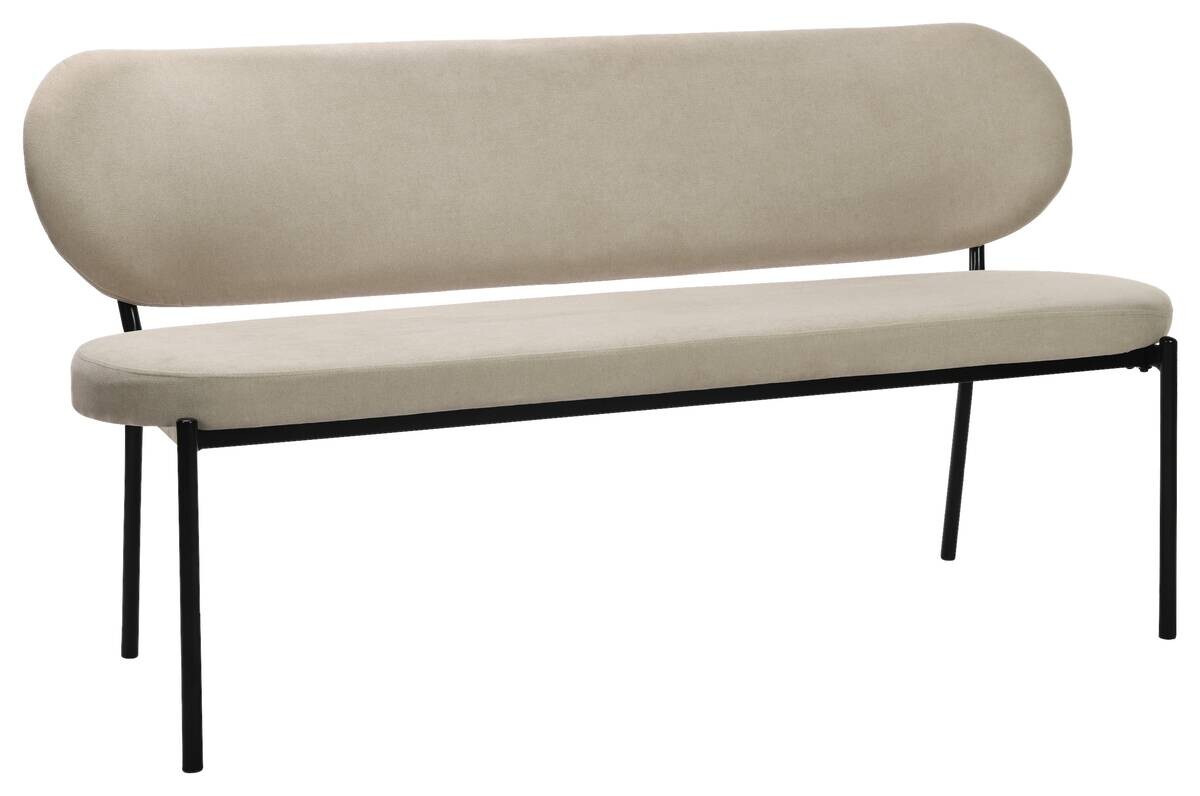Bank JERSEY taupe B/H/T: ca. 160x82x62 cm