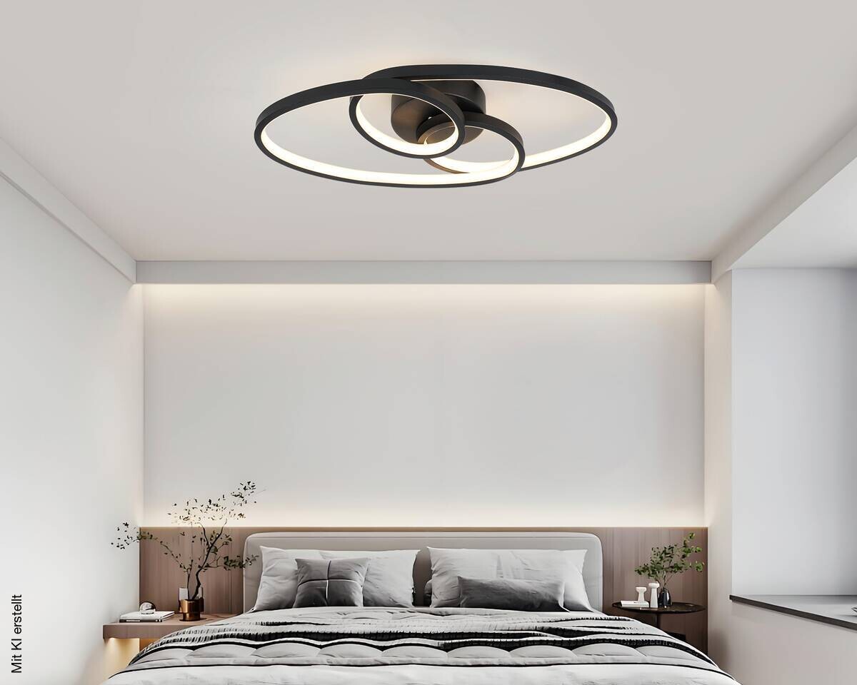 Nolo LED-Deckenleuchte Dual schwarz Metall B/H/L: ca. 21x8x45 cm