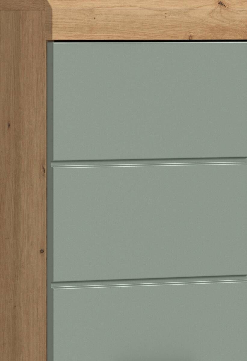 Badhochschrank Scout Eiche Artisan Nachbildung salbei Nachbildung B/H/T: ca. 37x191x31 cm