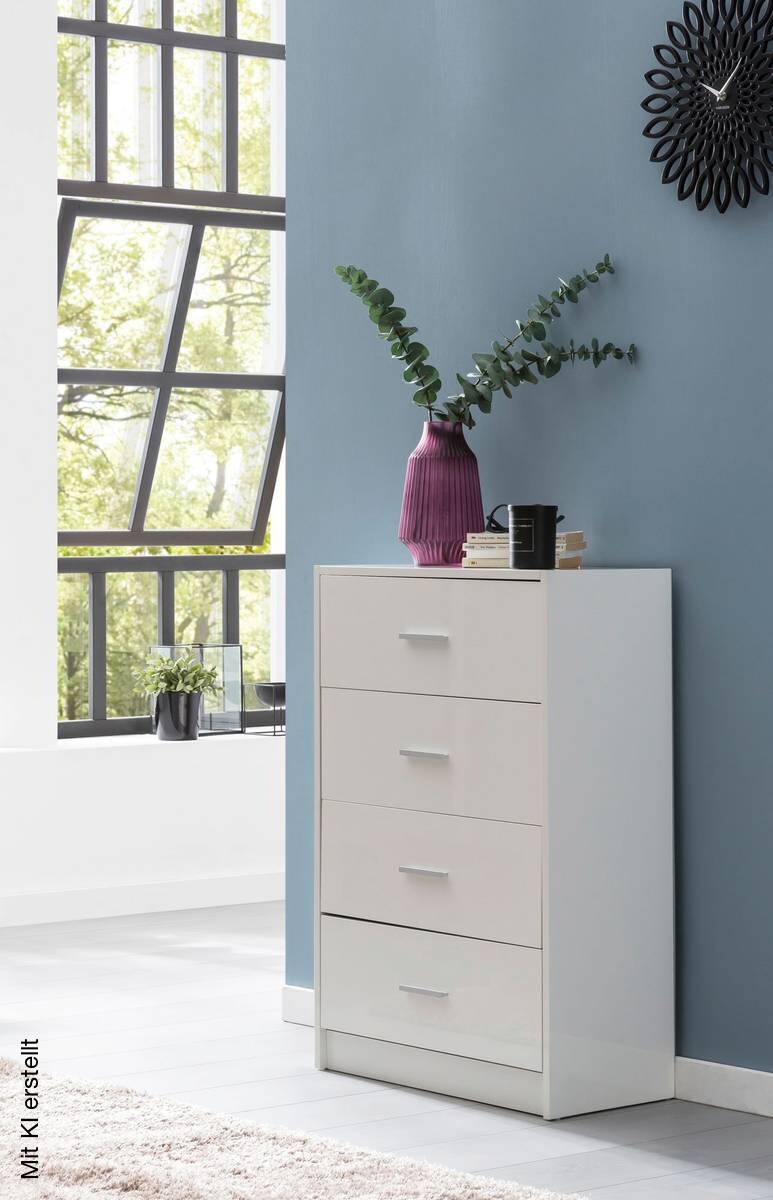 Sideboard weiß B/H/T: ca. 60x90x30 cm