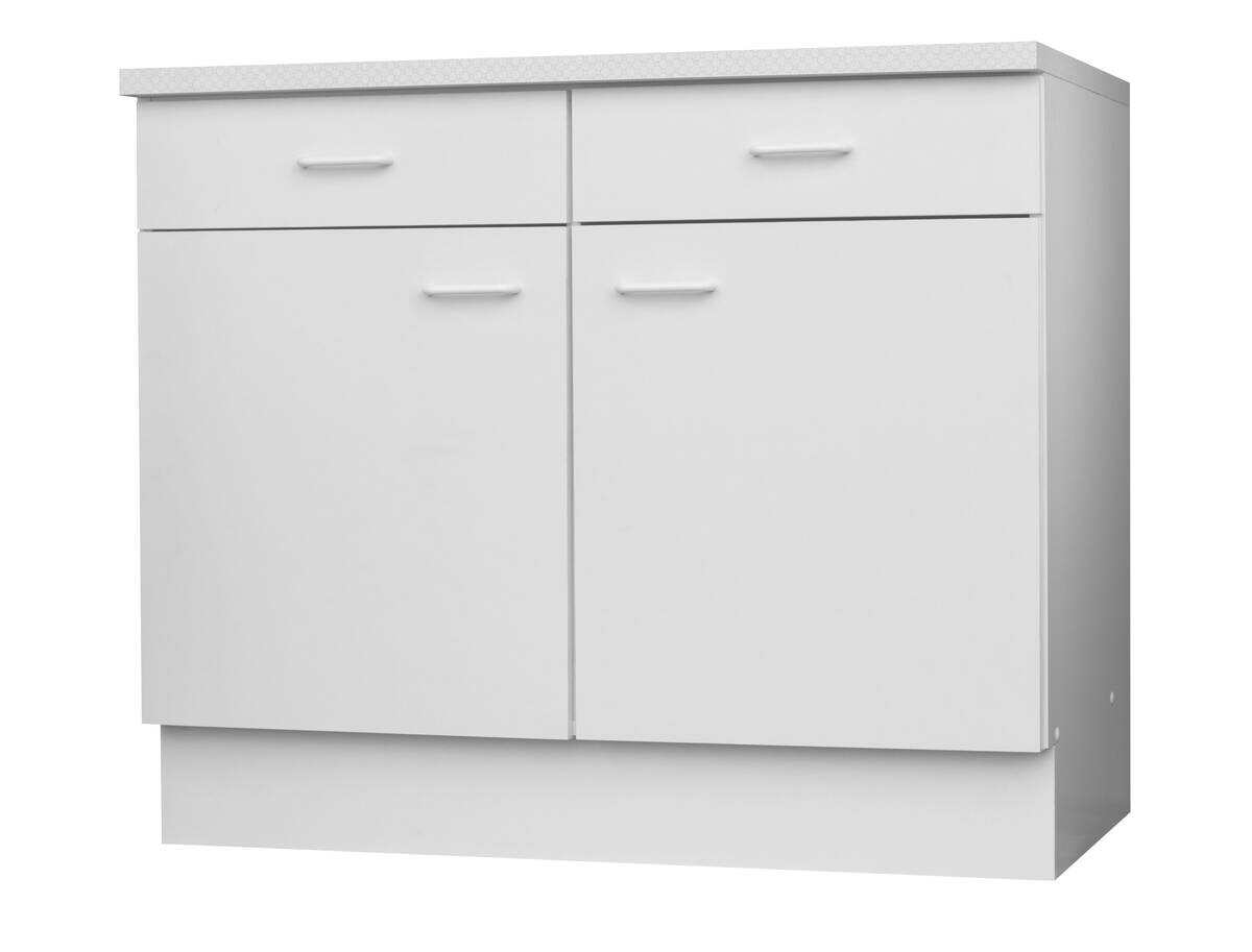 Unterschrank weiß matt B/H/T: ca. 100x85x60 cm