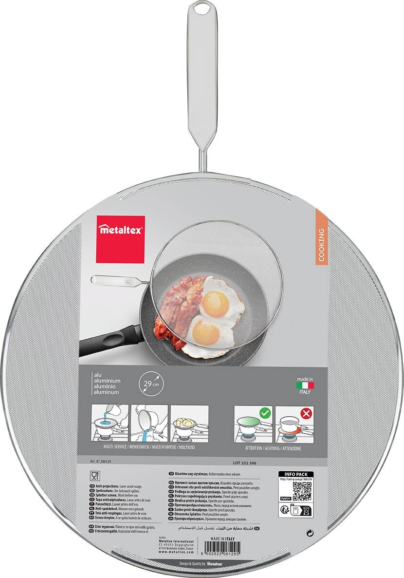 Metaltex Spritzschutz silber Aluminium B/H/L: ca. 0,6x42,4x29,2 cm
