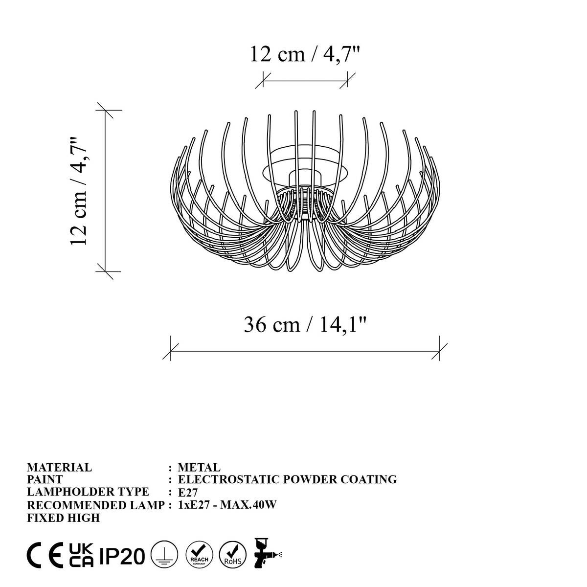 Opviq Pendelleuchte Karsortel gold B/H/T/L/D: ca. 36x12x36x36x36 cm E27 1 Brennstellen