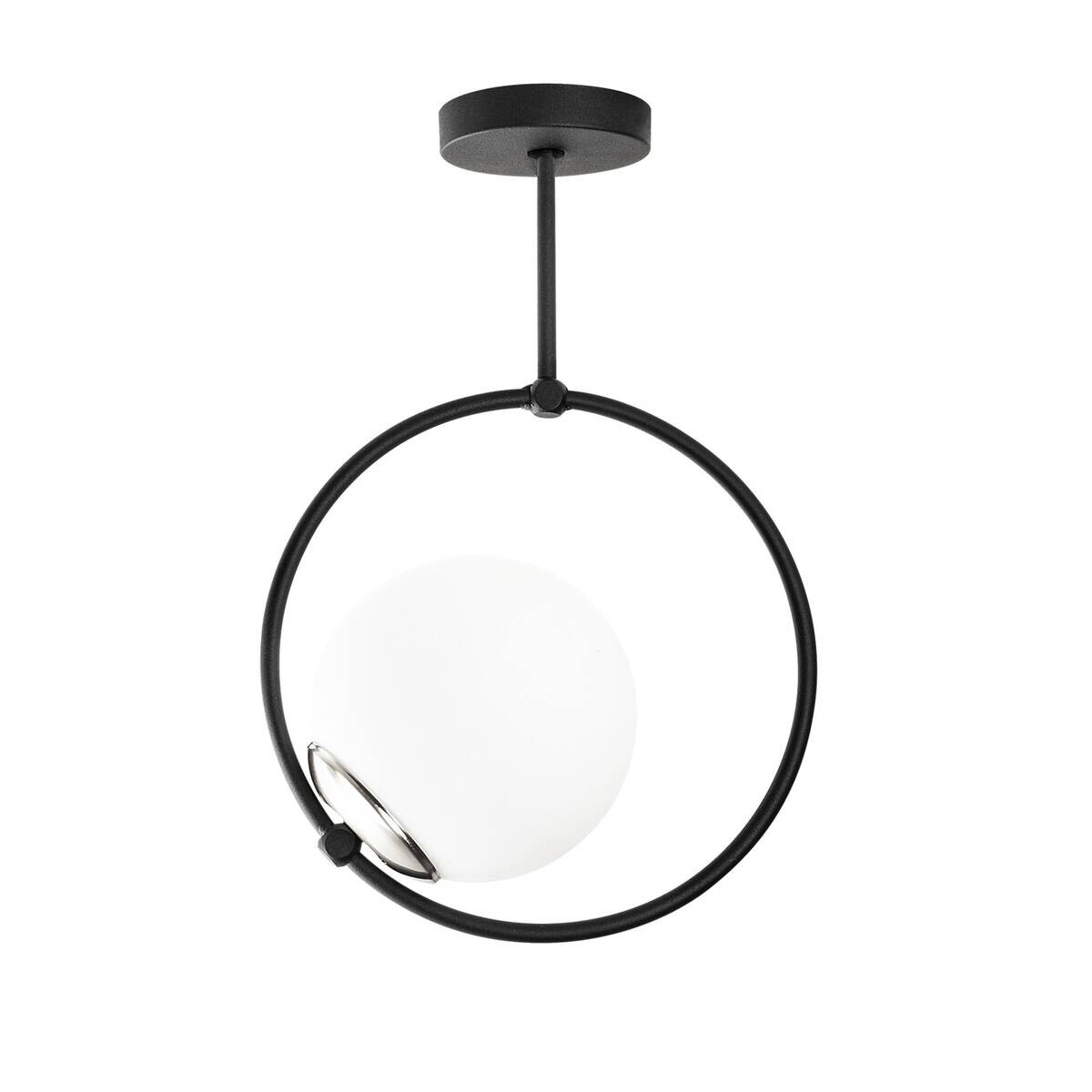 Opviq Deckenleuchte Dolunay schwarz weiß Metall B/H/T/L/D: ca. 15x39x15x26x15 cm E27 1 Brennstellen