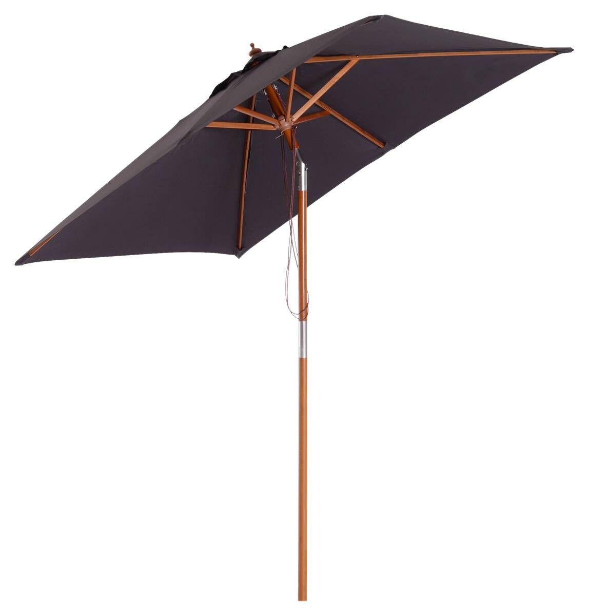 Outsunny Sonnenschirm dunkelgrau Polyester B/H/L: ca. 150x230x200 cm