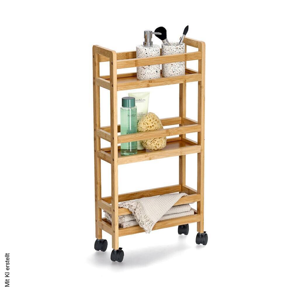 Rollwagen natur Bambus B/H/L: ca. 15x74x36 cm