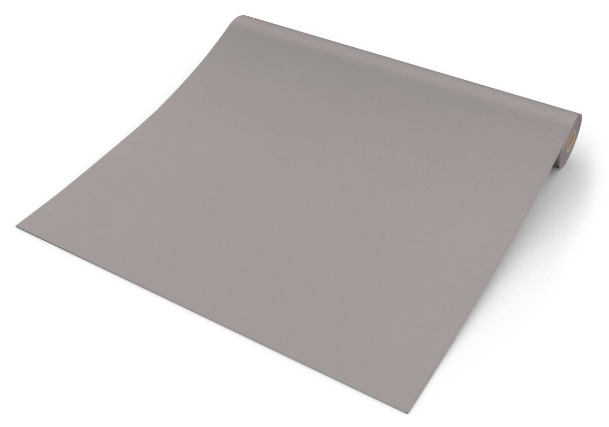 Vliestapete Uni grau B/L: ca. 53x1005 cm