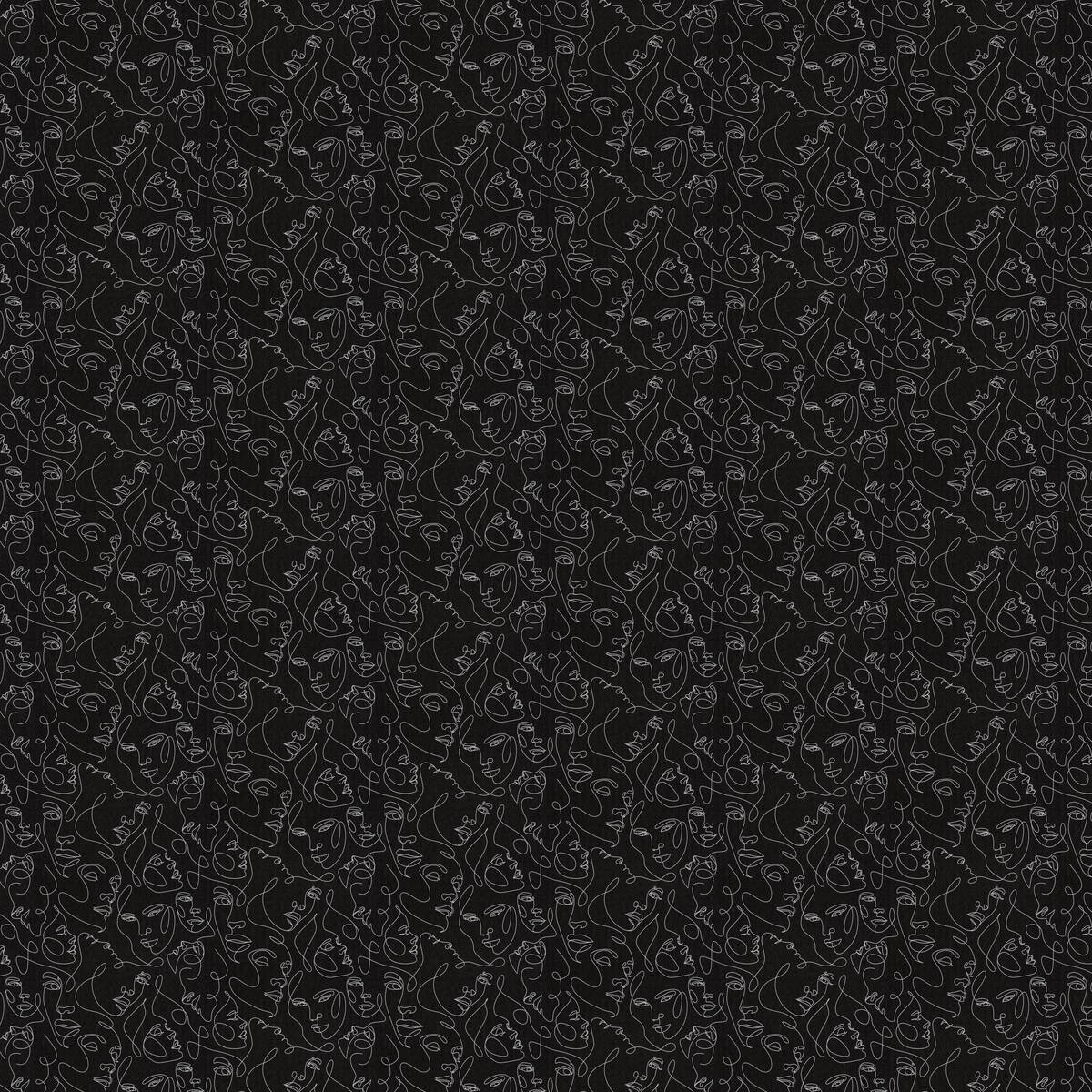 Vliestapete Abstrakt schwarz silber B/L: ca. 53x1005 cm
