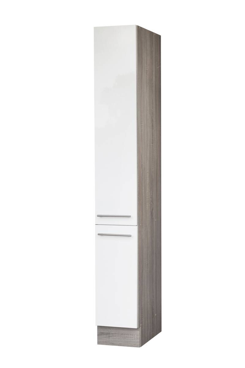 Apothekerschrank weiß Hochglanz B/H/T: ca. 30x212x57 cm