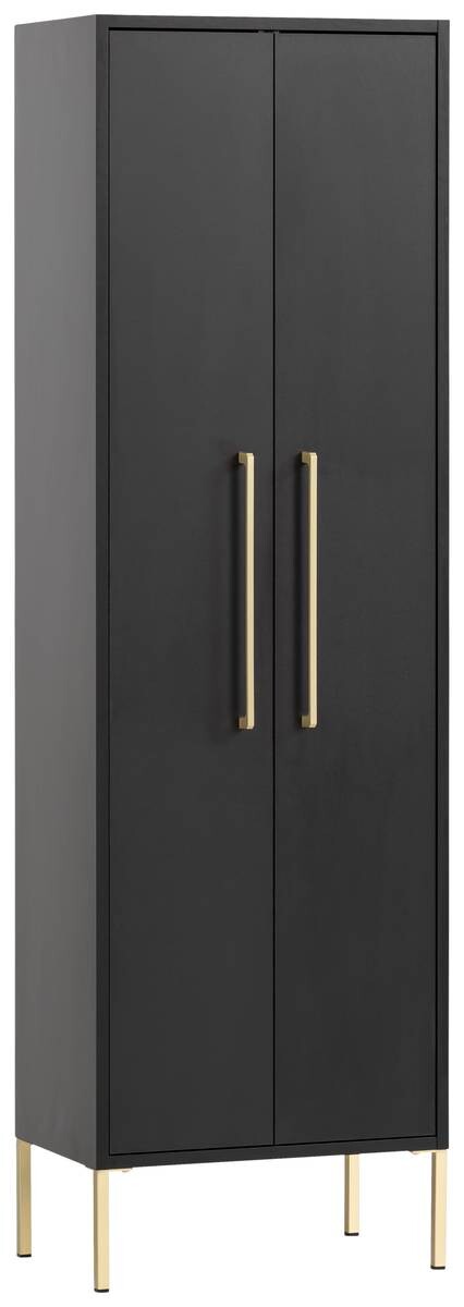 Midischrank Sarah schwarz B/H/T: ca. 46,2x154,7x30,1 cm