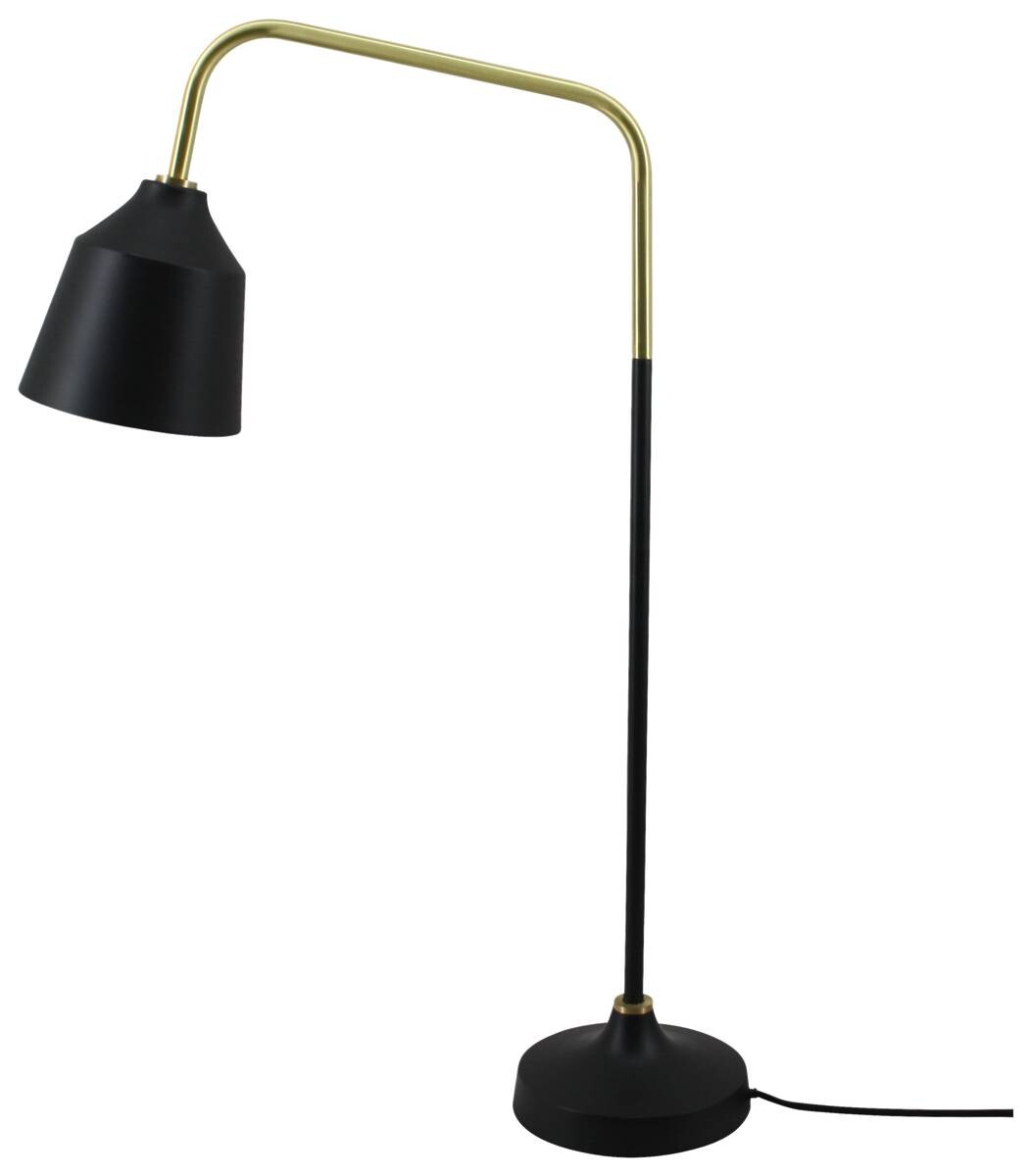 Kayoom Tischleuchte Carisa 387 schwarz Eisen B/H/L: ca. 18x68x47 cm E27 1 Brennstellen