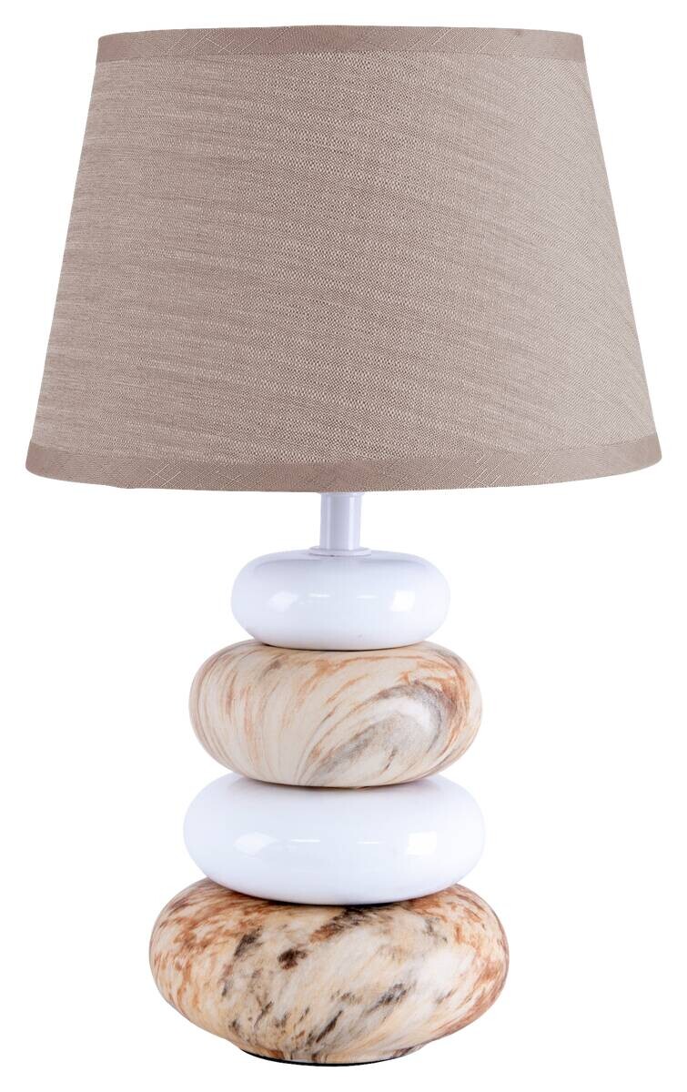 Näve Leuchten Tischleuchte 3179314 braun Keramik B/H/T: ca. 20x31x20 cm E14 1 Brennstellen