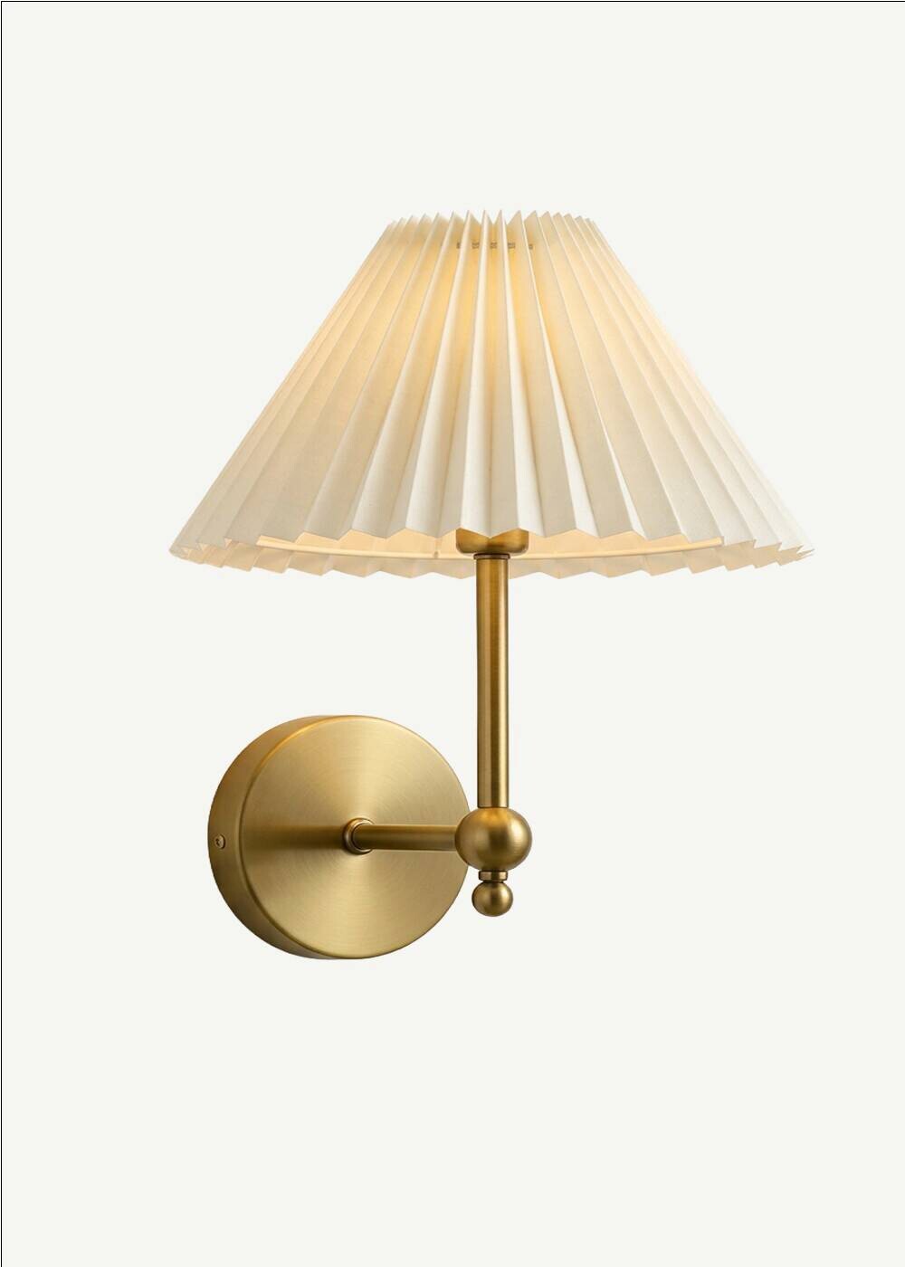 Wandleuchte gold creme PVC Metall B/H/L/D: ca. 22x28x22x22 cm E27 1 Brennstellen