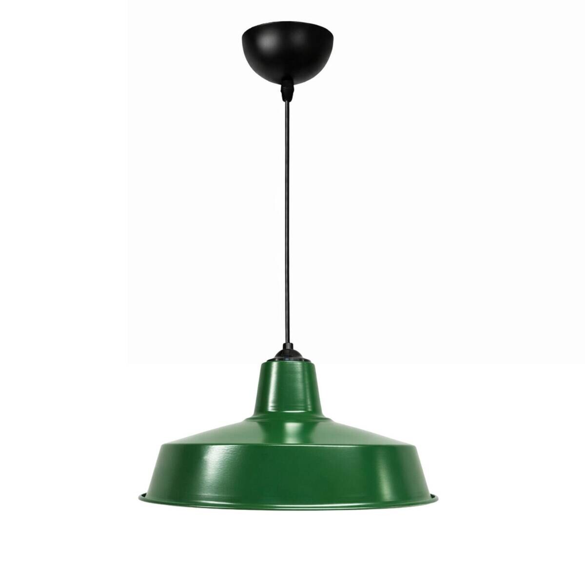 Opviq Pendelleuchte grün B/H/T: ca. 35x100x35 cm E27 1 Brennstellen