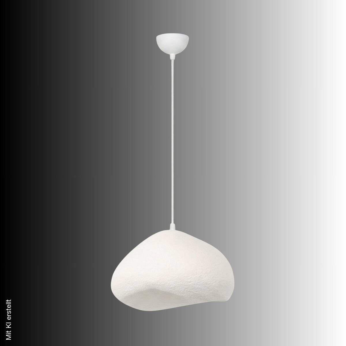 Opviq Pendelleuchte weiß Metall Fiberglas B/T/L: ca. 50x46x50 cm E27 1 Brennstellen