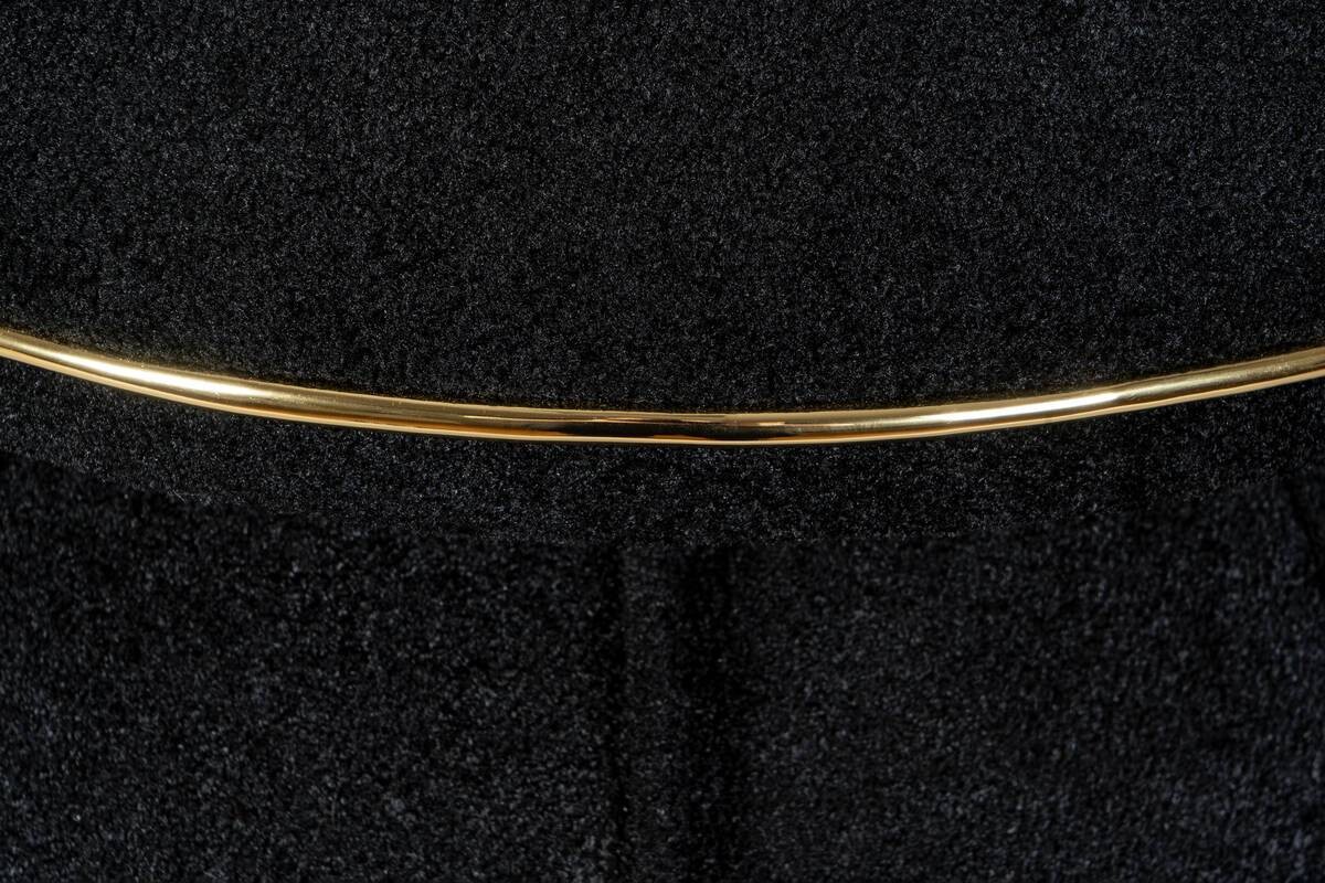 360 Living Hocker Corin 110 schwarz gold H/T: ca. 51,5x51,5 cm