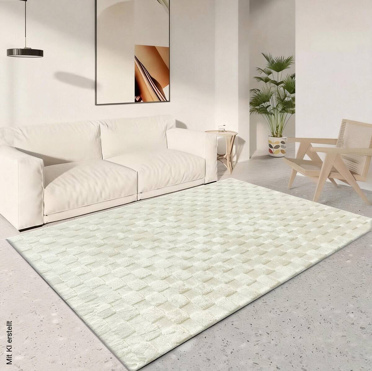 Teppich 3D Square beige B/L: ca. 160x230 cm