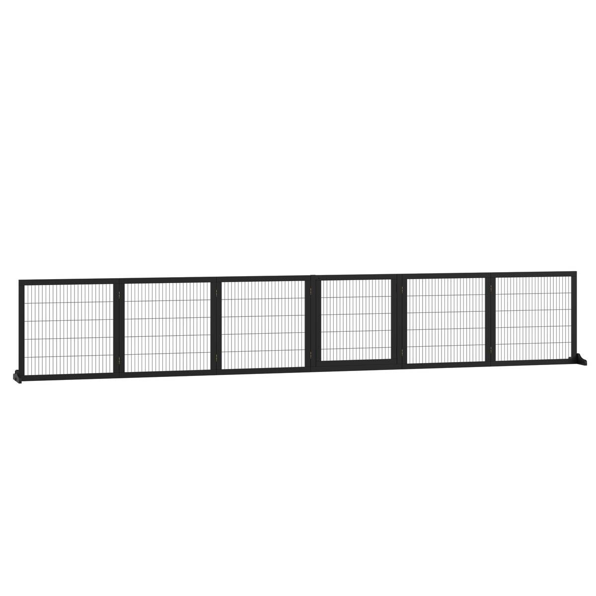 PawHut Schutzgitter schwarz Polypropylen B/H/L: ca. 36x432x70 cm