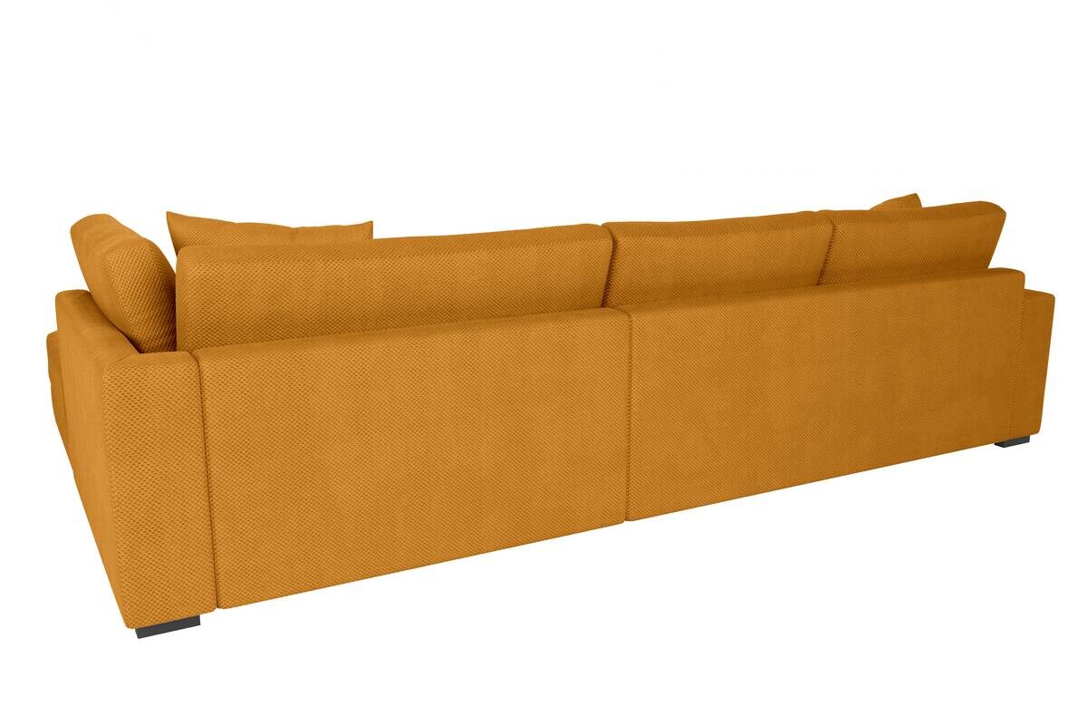 Ecksofa curry Microfaser B/H/T: ca. 300x83x190 cm