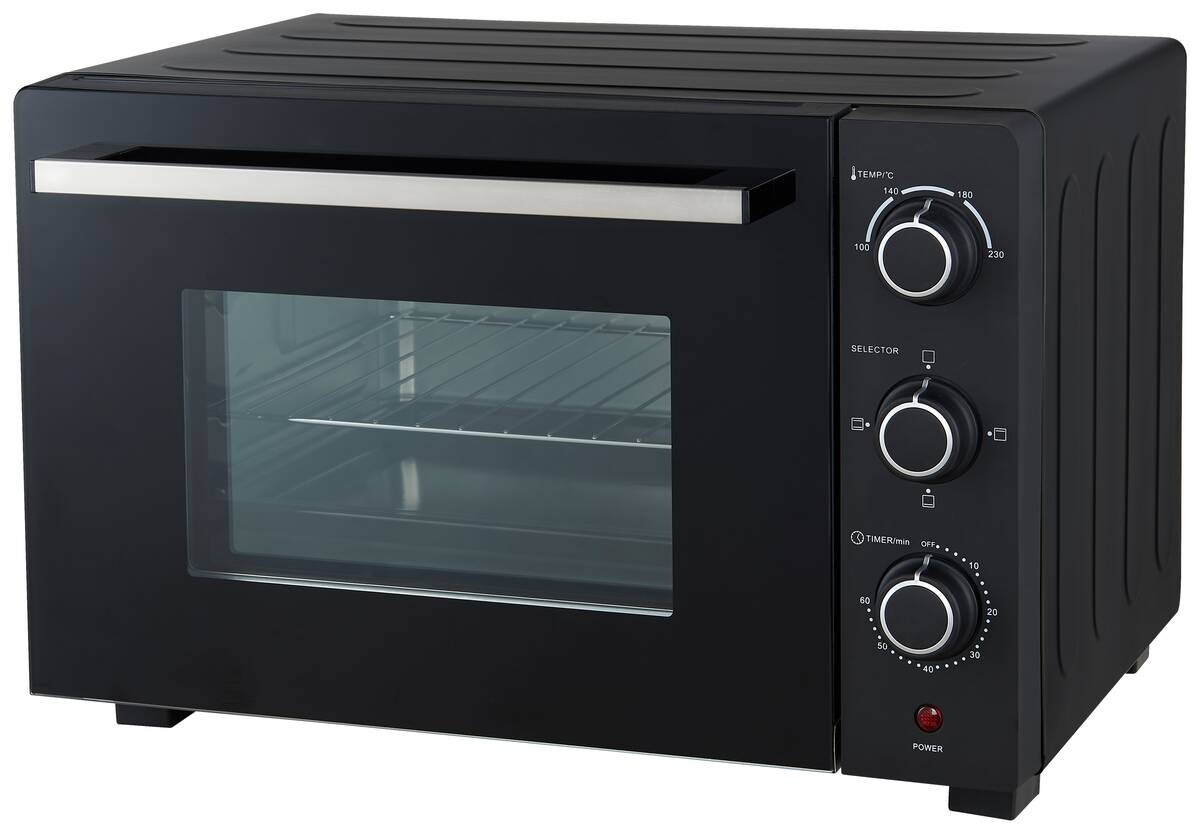 POCOline Mini-Backofen silber Metall B/H/L: ca. 42,6x33,7x51,1 cm