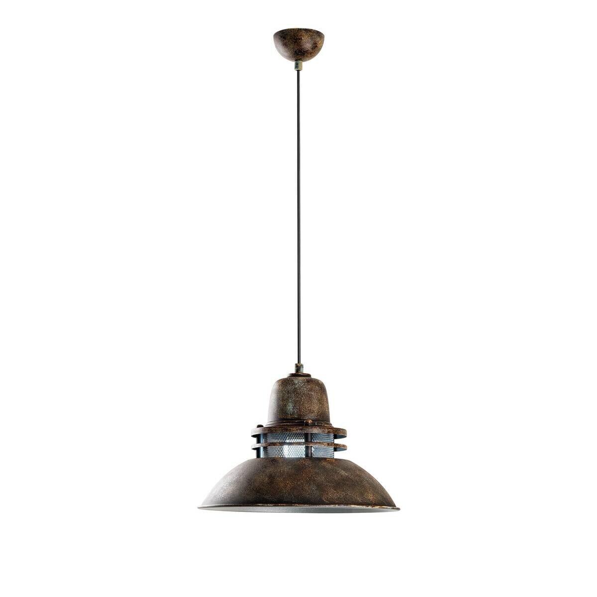 Pendelleuchte Kupfer Metall B/H/L/D: ca. 34x123x34x34 cm E27 1 Brennstellen