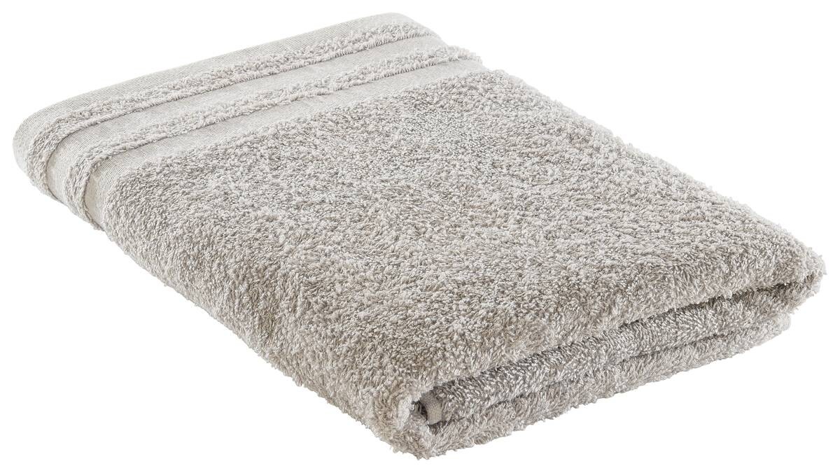 Duschtuch Miami silber 100% Baumwolle B/L: ca. 70x140 cm