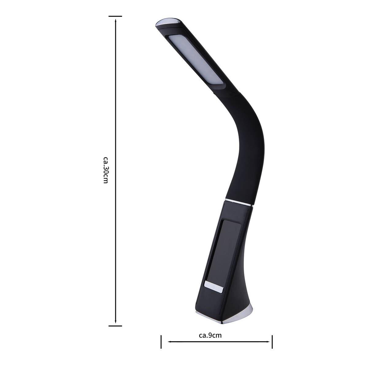 POCOline Schreibtischleuchte Elegance schwarz Kunststoff H: ca. 49 cm