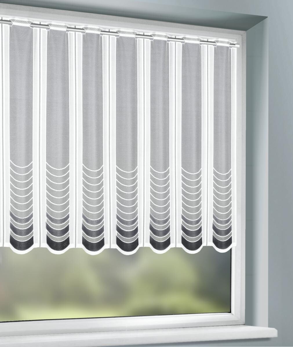 creative lifestyle Scheibengardine Noah grau B/L: ca. 145x75 cm