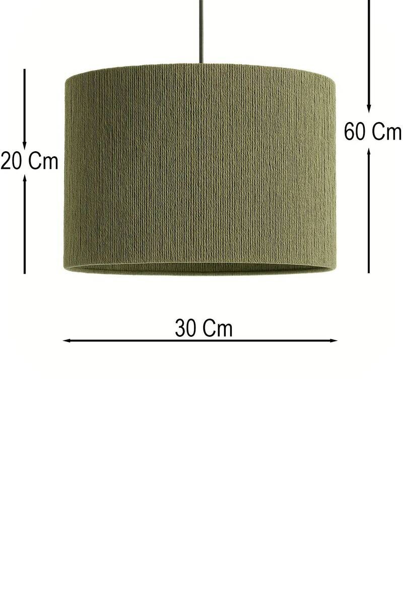 Opviq Pendelleuchte grün Metall B/T/L: ca. 30x30x30 cm E27 1 Brennstellen