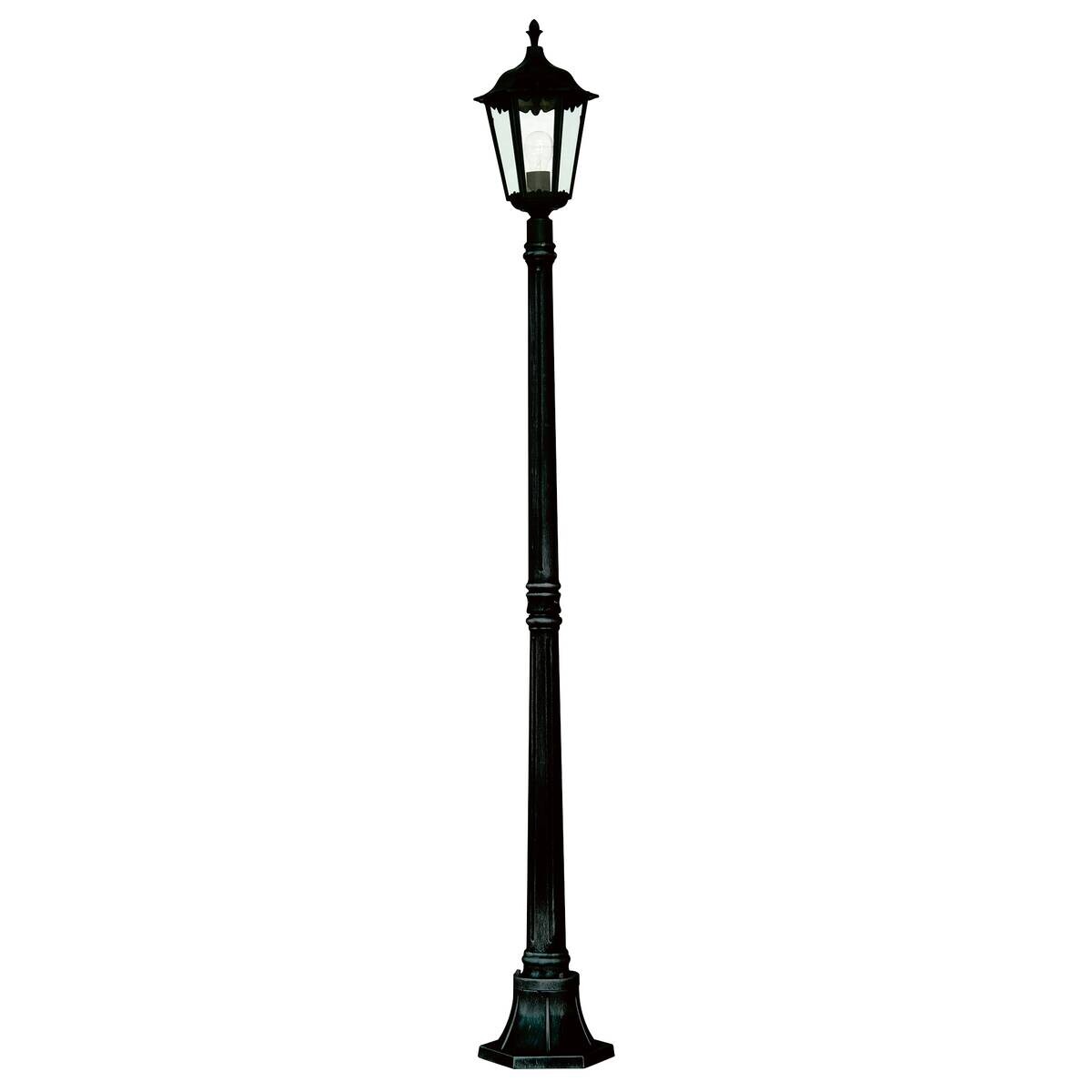Außenleuchte klar schwarz B/H/L: ca. 23x183x23 cm