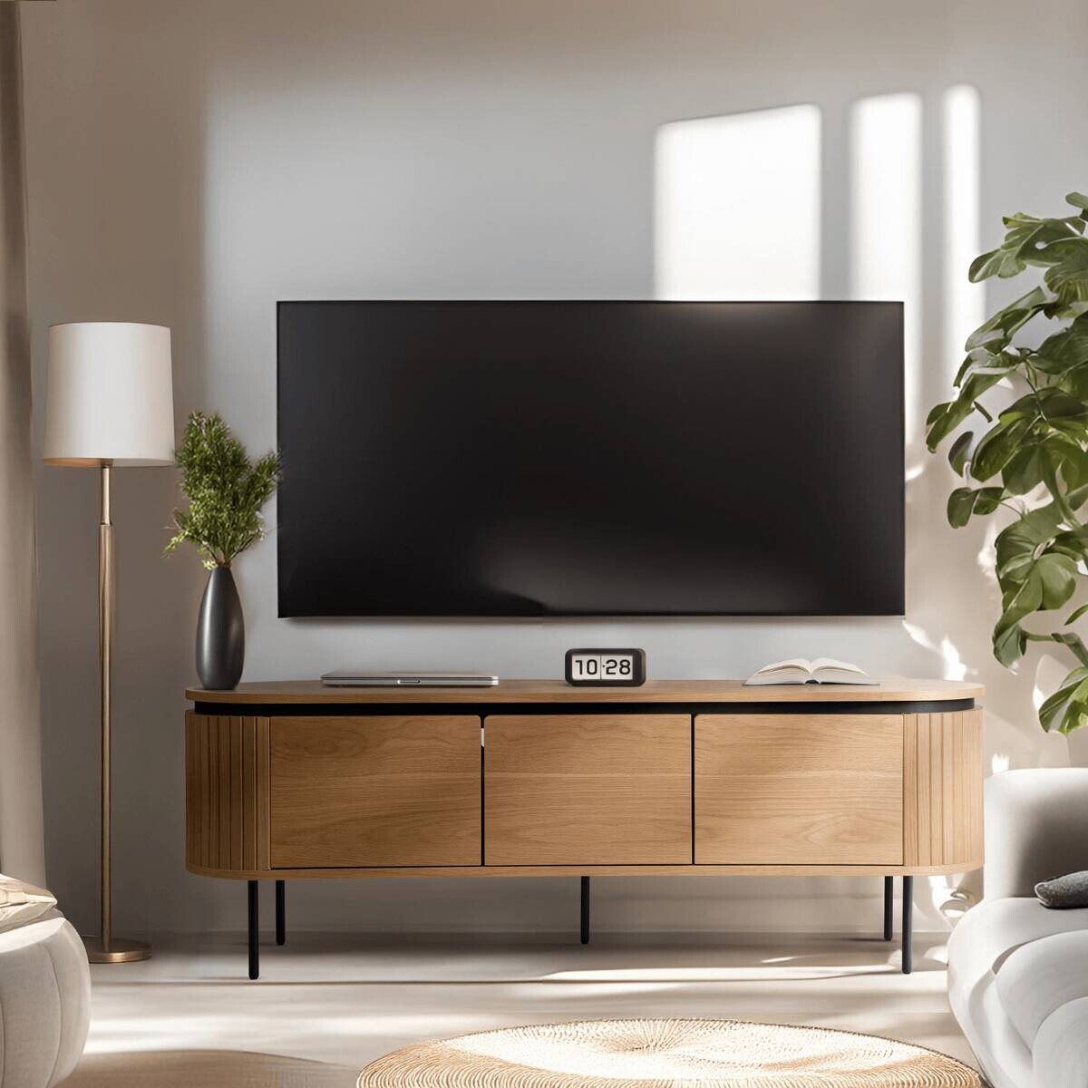 Lowboard ALBERI Eiche Sonoma Nachbildung B/H/T: ca. 160x55x40 cm