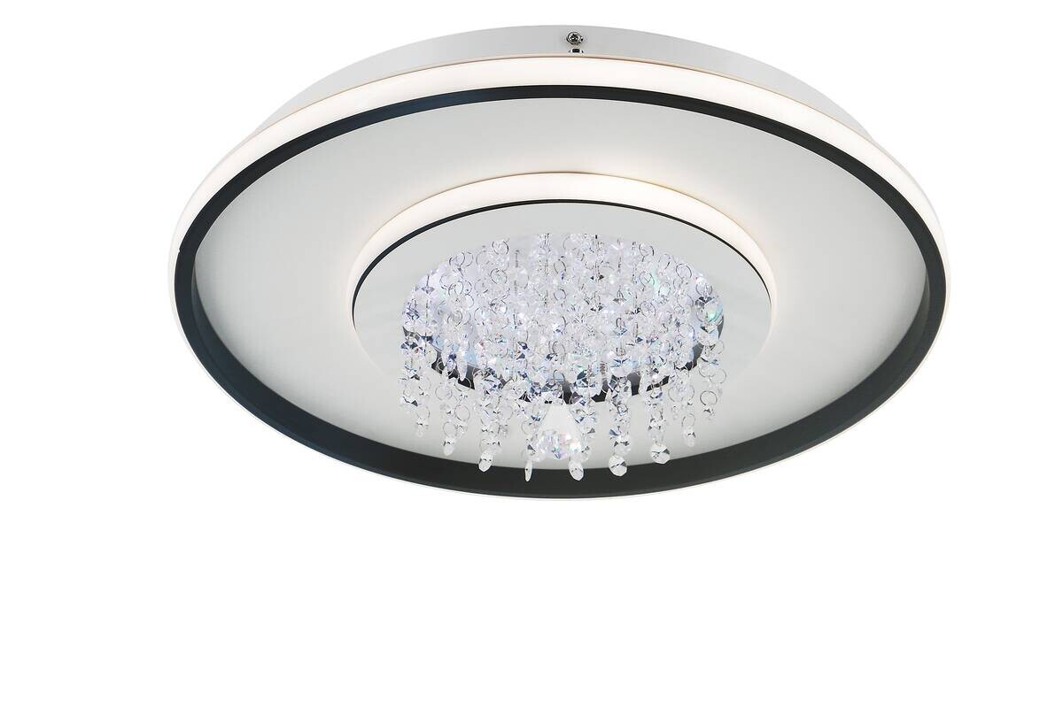 POCOline LED-Deckenleuchte Anna schwarz Metall Kunststoff B/H/L: ca. 40x16x40 cm