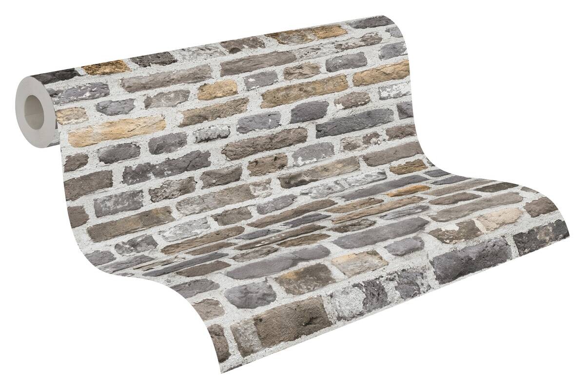 A.S.Creation Vliestapete weiß braun B/H/D: ca. 53x1005x8,8 cm